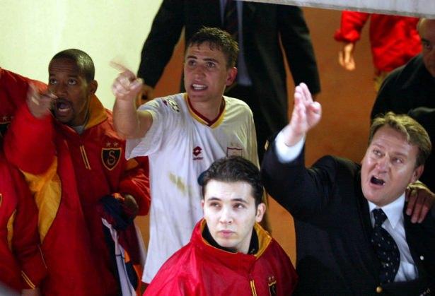<p>Olaylı Roma - Galatasaray maçından... Emre Aşık</p>