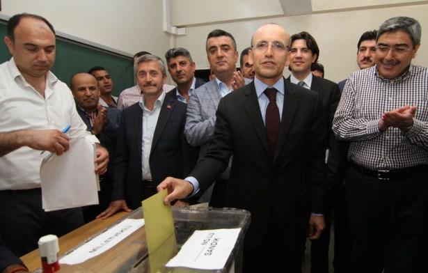 <p>Maliye Bakanı Şimşek, oyunu Gaziantep'te kullandı.<br />
<br />
Maliye Bakanı Mehmet Şimşek, "Vatandaşın, demokratik hakkını huzur ve barış i&ccedil;erisinde kullanması, bence T&uuml;rkiye'nin en g&uuml;zel, en g&uuml;&ccedil;l&uuml; taraflarından bir tanesi" dedi.</p>
