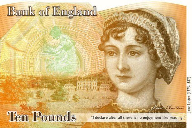 <p><strong>İNGİLTERE</strong></p>

<p>2013 yılında Jane Austen, Charles Darwin'i 10 pound banknotlarındaki yerinden etti.</p>
