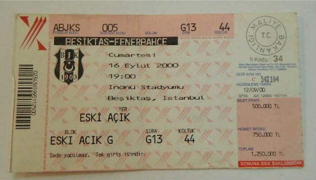 <p>2000 YILI-BEŞİKTAŞ-FENERBAHÇE</p>