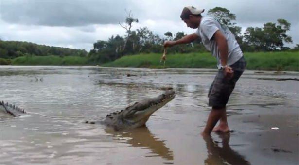 <p>Rehberin zor anları, turistlerin kamerasına yansıdı.</p>

<p> </p>
