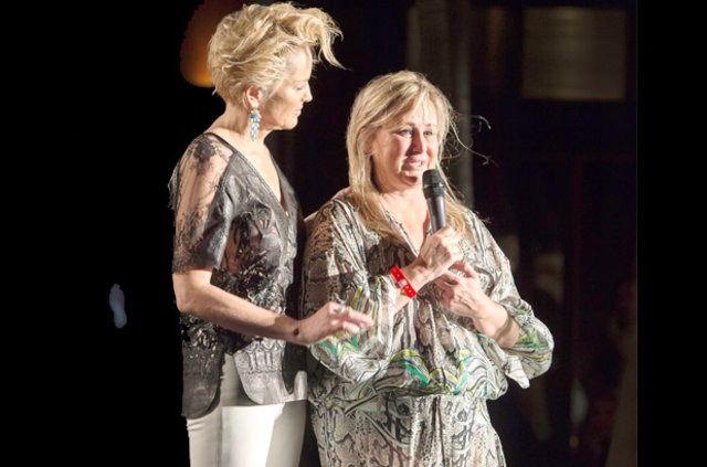 <p>Sharon Stone ile kız kardeşi Kelly Stone </p>
