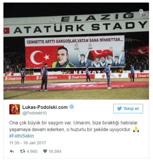 <p>Kahraman şehidimiz Fethi Sekin'i unutmadı</p>