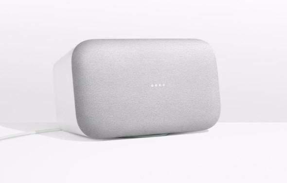 <p>Google Home Max <br />
<br />
Akıllı asistan Google Home‘un tüm özelliklerine sahip olan cihaz, ses kalitesi söz konusu olduğunda daha fazlasını isteyenler için tasarlanmış.</p>