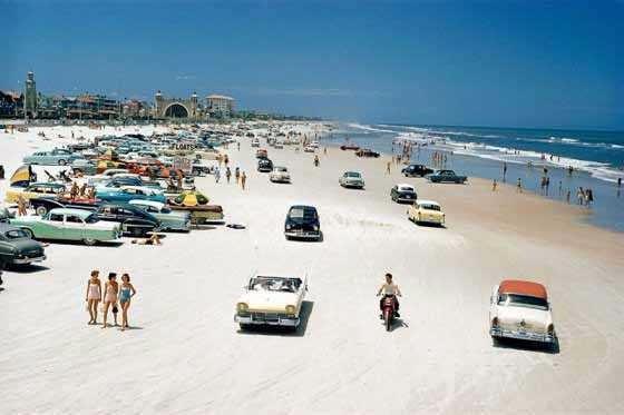 <p>1957 yılında Daytona plajı. (Florida - ABD)</p>
