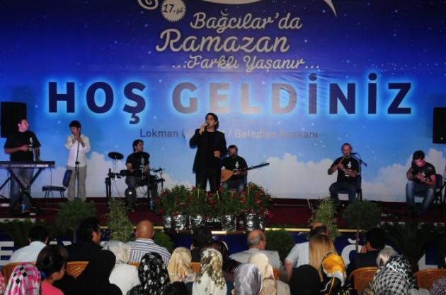 Klimalı Ramazan çadırında ilk iftar