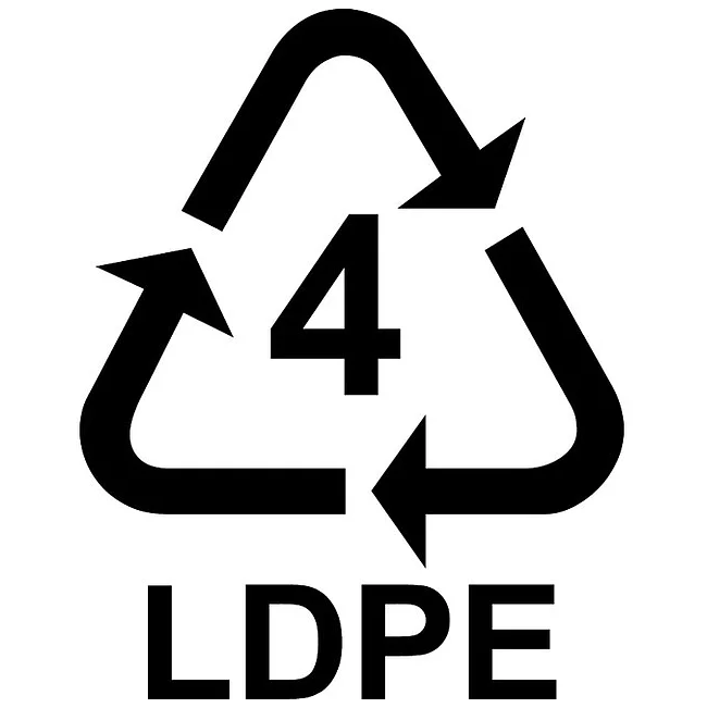 <p>LDPE</p>

<p>Bu plastikle mobilya, giysi, ekmek poşetleri, market poşetleri ve donmuş yiyeceklerin kaplarının yapımında kullanılıyor. Çevre ve insan sağlığına zararı yoktur fakat sıcağa maruz kalınmaması gerekiyor. </p>
