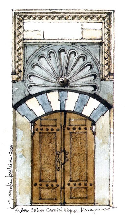 <p><strong>Sultan Selim Camisi Kapısı</strong><br />
<br />
Konya Karapınar ilçe merkezinde bulunan camiyi Sultan İkinci Selim, 1563 yılında şehzadeliği döneminde yaptırmıştır. Cami külliyenin ana yapısıdır. Mimar Sinan'ın eseri olan külliye cami, imaret, medrese, tabhane, kervansaray, türbe ve hamamdan oluşmaktadır.</p>
