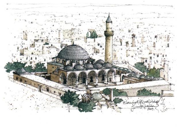 <p><strong>Hüsrev Paşa Külliyesi</strong><br />
<br />
Suriye'nin Halep kentinde inşa edilen tek kubbeli bir yapıdır. Cami ve buna iki yandan bitişik tabhane odaları, medrese ve imaret ile birlikte bir külliye oluşturur. Şam, Rumeli ve Mısır Beylerbeyi Hüsrev Paşa tarafından yaptırılmıştır. Cami Hüsrev Paşa'nın ölümünden sonra 1546 yılında tamamlanmıştır.</p>
