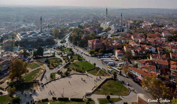 <p>Selimiye Camii Minaresi'nden Edirne</p>
