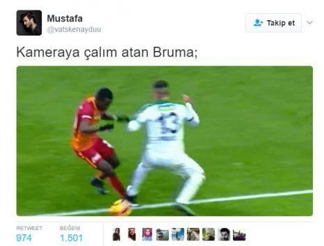 <p>Akhisar maçında şov yapan Bruma, sosyal medyayı salladı.</p>
