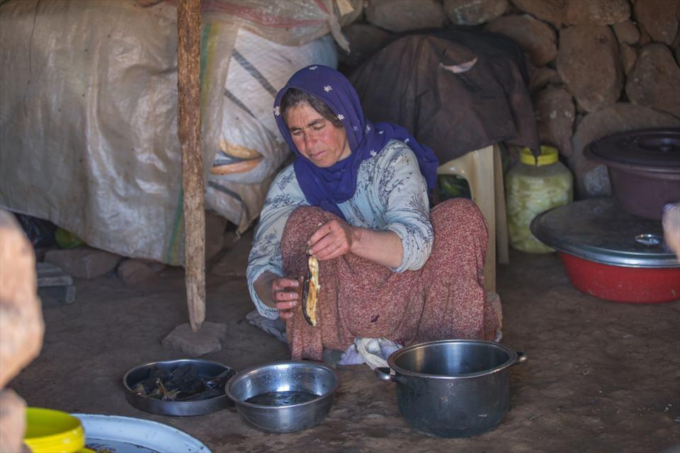 <p>Burada da mera sıkıntımız var, göçer ailelerin çoğu bu nedenle Erzurum, Elazığ, Bingöl taraflarına gidiyor. Benim çocuklar evlendi, çalışanım az, süt sağacak kimse olmadığında o işi de ben yapıyorum, bu nedenle de burada kaldım. Çocuklar okula gidemiyor zor bir hayatımız var ama işimizi seviyoruz, biz de bu işi yapmazsak kimse yapamaz.</p>
