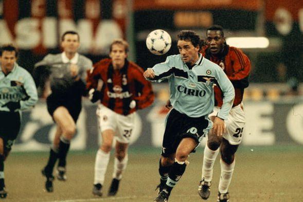 <p>Roberto Mancini,Milan karşısında (1998)</p>
