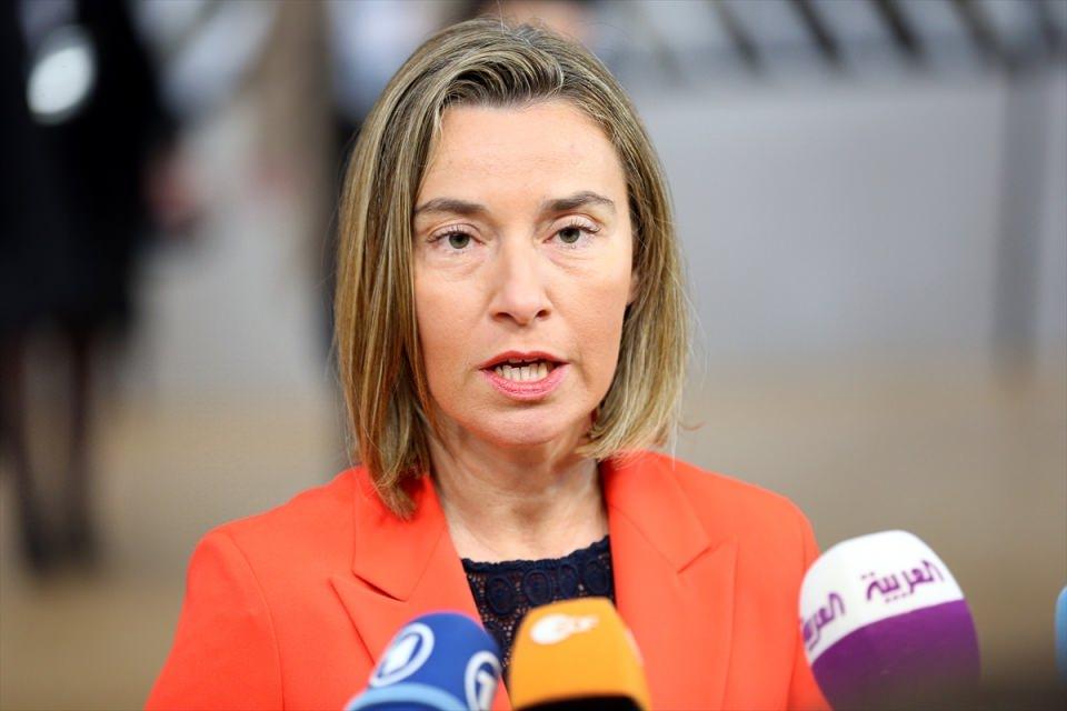 <p>&nbsp;AB Dış İlişkiler ve G&uuml;venlik Politikaları Y&uuml;ksek Temsilcisi Federica Mogherini, girişte gazetecilere a&ccedil;ıklamalarda bulundu.</p>

<p>&nbsp;</p>

