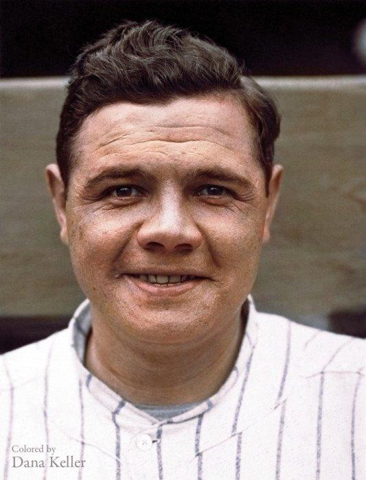 <p>Beyzbol efsanesi "Babe" Ruth, - (1920)</p>
