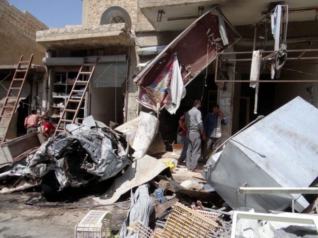 Bu sefer de bir pazar yerine havadan saldıran Suriye ordusu, 20 kişiyi öldürdü, onlarca kişiyi yaraladı.