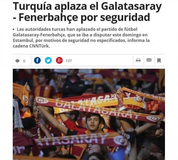 <p>Süper Lig’de 26. Hafta maçında Galatasaray - Fenerbahçe derbisi, güvenlik gerçekçesiyle ertelendi. </p>
