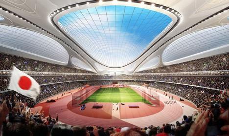 Japonya, olimpiyatları düzenleme hakkı elde etmesi durumunda organizasyonun merkezi yapacağı yeni stadını dün açıkladı.