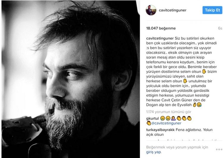 <p>"Doğan Alp" karakterini canlandıran Cavit Çetin Güner de diziden ayrılığı ile ilgili bir paylaşımda bulunarak teşekkür etti.</p>