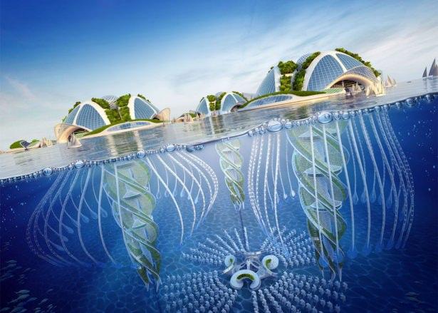 <p>Su altında yaşam hayal olmaktan çıkıyor. Belçikalı tasarımcı Vincent Callebaut tarafından hayata geçirilmesi planlanan 'Aequorea' projesiyle 20 bin kişinin yaşayacağı bir yaşam alanı kurulması hedefleniyor.</p>

