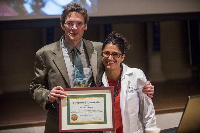 <p>Marc Edwards and Mona Hanna-Attisha</p>
<p> </p>