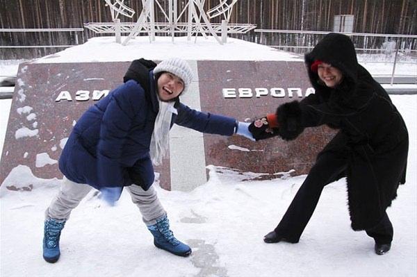 <p>Rusya’da Asya ve Avrupa</p>
