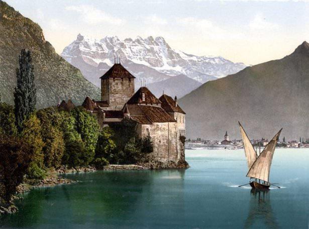 <p>Chillon kalesi - İsviçre</p>
