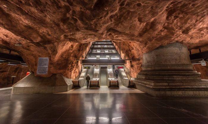 <p>Stockholm metro sistemi</p>
