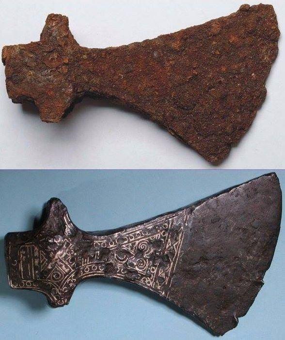 <p>Viking çağındaki balta, koruma öncesi ve sonrasında 10.-11. Yüzyıl</p>

<p> </p>
