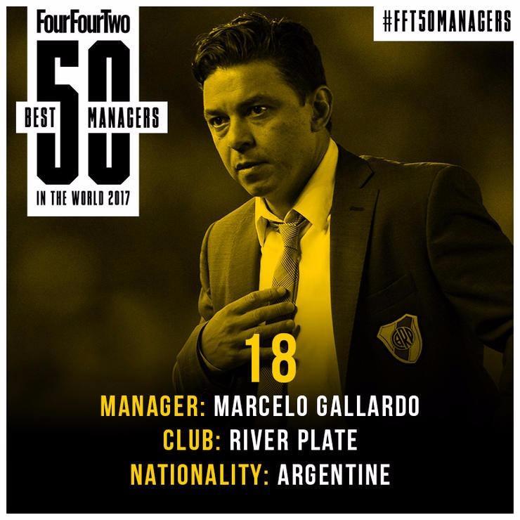 <p>18. Marcelo Gallardo</p>