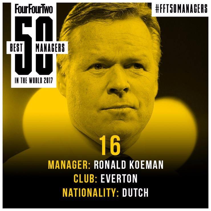 <p>16. Ronald Koeman</p>
