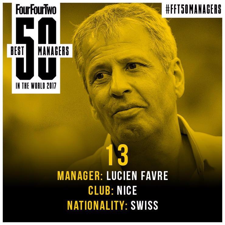 <p>13. Lucien Favre</p>
