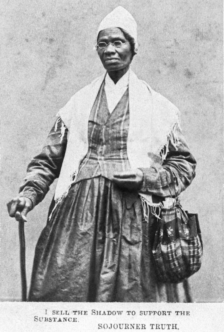 <p><strong>4. Sojourner Truth, kölelik karşıtı ve kadın hakları savunucusu.</strong><br />
<br />
 Sojourner Truth, 1826'da bebeği ile kölelikten kurtuldu. 1828'de hakikat, oğlunu mahkemeye çıkarmak için bir dava açtı ve dosyayı kazandı- ve beyaz bir adam üzerinde böylesine bir zafer elde eden ilk siyah kadındı. 1883'te ölümüne kadar sivil haklar ve kadın hakları için açık sözlü bir savunucuydu.</p>

