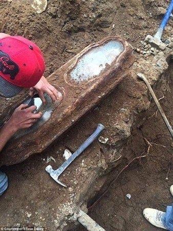 <p>ABD'nin San Francisco kentinde, inşaat işçileri kazdıkları bir evin altında bronz ve camdan yapılmış bir tabut buldular.<br />
</p>