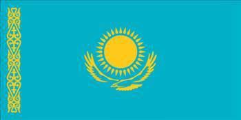 Kazakistan/ Mavi kumaş Türk`lüğü simgeler. Ayrıca Kazakların haklı olduğunun simgesidir. Altın renkli şerit eski Altın ordasını, ayrıca Kazakistan`a özgü olan kültürü simgeler.Güneş Kazaklar’in varlığını ve 32 güneş ışını da geleceği ve Kazak boylarını simgeler. Şahin Kazak özgürlüğünü ve bağımsızlık simgeler.
