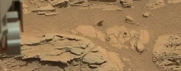 <p>NASA’daki bilimadamları ise bu fotoğrafta görülen objenin insan ya da uzaylı yapımı bir top olmadığını, yalnızca ‘katılaşma’ yoluyla oluşan bir kayacık olduğunu ifade ediyor.</p>
<p> </p>