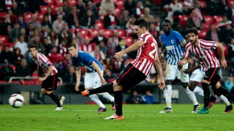 <p>67</p>

<p>Aritz Aduriz 35</p>

<p>Athletic Bilbao</p>
