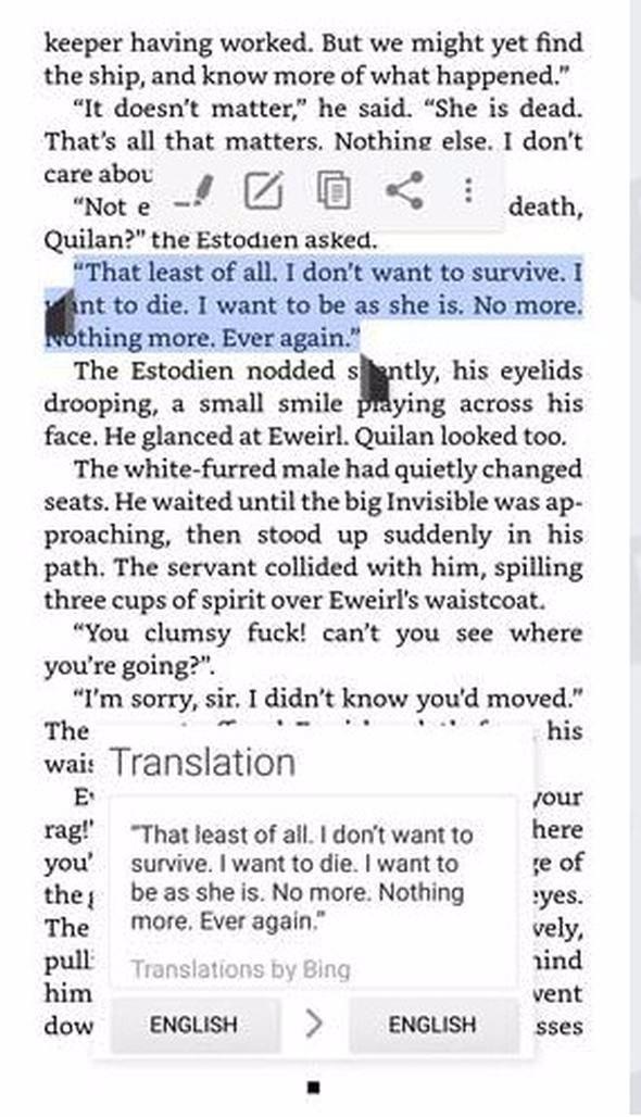 <p>Kindle for Android <br />
<br />
Amazon.com tarafından geliştirilen ve ücretsiz olarak sunulan bir e-kitap uygulaması.</p>
