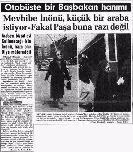 <p><strong>1960'lar - Mevhibe İnönü</strong></p>

<p>Dönemin Başbakanı İsmet İnönü'nün eşi Mevhibe İnönü, gideceği bir yer için toplu taşımayı tercih ediyor.</p>
