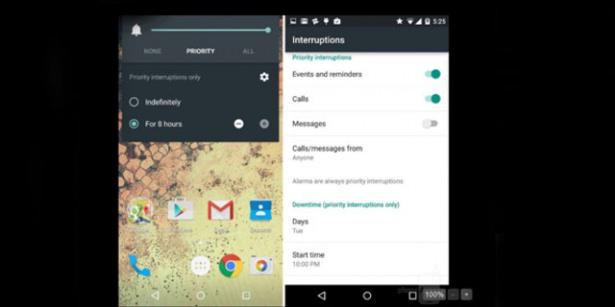 <p><strong>6. Priority mode </strong></p>

<p>Priority mode sayesinde cihazınızı aramalara, mesajlara ya da seçeceğiniz herhangi bir özelliğe belirli süreler dahilinde kapatabilirsiniz. Bu kullanıcıların kendileriyle başbaşa kalmak istedikleri zamanlar için Google tarafından geliştirilmiş bir özellik.</p>
