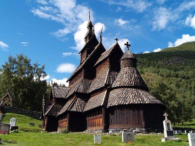 <p>Borgund Stave Kilisesi (Borgund, Lærdal, Norveç)</p>
