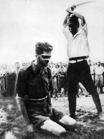 <p>Avustralyalı komando Leonard Siffleet, bir Japon İmparatorluk askeri tarafından idam ediliyor., 1943</p>
<p> </p>