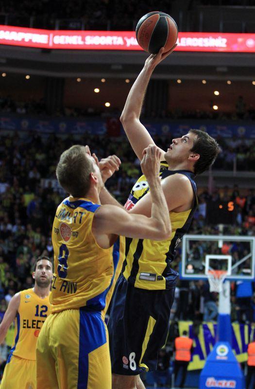<p>Euroleague play-off çeyrek final ilk maçında Fenerbahçe Ülker, son şampiyon Maccabi Electra'yı 80-72 yendi.</p>
