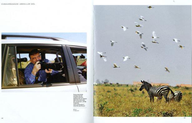 <p>Kenya ziyaretinde katıldığı safaride fotoğraf çekerken. Abdullah Gül, bu hobisini öğrencilik yıllarından beri sürdürüyor, çektiği fotoğraflar ww.cankaya.gov.tr sitesinde yayınlanıyor. (Kenya-21 Şubat 2010)</p>
