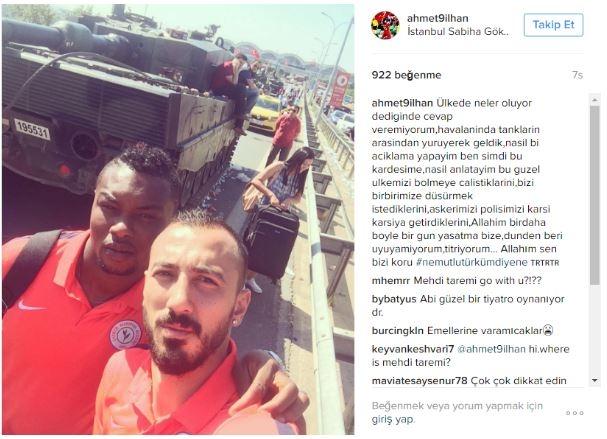 <p>Karabüksporlu futbolcu Ahmet İlhan Özek, instagram hesabından paylaşımda bulundu.</p>
