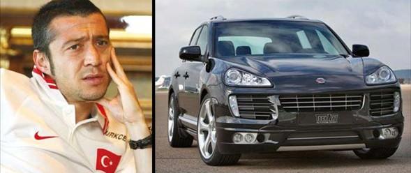   Türk eski milli oyuncu Tümer- Porsche Cayenne 