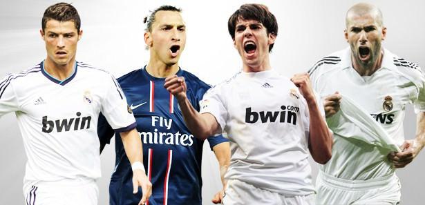 <p>Christian Vieri'nin Lazio'dan İnter'e geçişiyle başlayan astronomik transferler furyası Christiano Ronaldo'nun transferiyle 100 Milyon Euro barajına kadar dayandı. İşte Real Madrid'in başı çektiği 50 astronomik bonservis bedeli...</p>