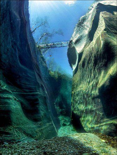 <p>İsviçre'deki Verzasca Nehri, öylesine temiz ki, suyun dibini rahatlıkla görebiliyorsunuz.</p>
<p> </p>