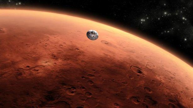<p>Mars Atmosferine Giriş: Mars atmosferi sürtünme ısısı yaratacak kadar kalın ama MAV ve iniş takımı gibi dev bir aracın hızını azaltmak için paraşüt kullanılamayacak kadar ince.</p>
