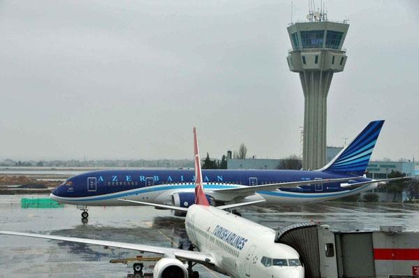 <p>Boeing'in 'Dünya sivil havacılığında yeni bir dönem başlattık' sloganıyla ürettiği Boeing 787 Dreamliner'ın yeni sahiplerinden Azerbaycan Havayolları'nın, Bakü'den İstanbul'a gelen uçağı Atatürk Havalimanı'nda 'Su Takı' ile karşılandı. </p>

<p>​</p>
